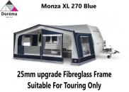 Dorema Monza XL 270 Seasonal Awning Blue 25mm Fibreglass Frame