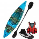 Riber Starter Pack One Man Kayak Deluxe Blue Green & Black