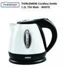 Powerpart THIRLEMERE Low Wattage Cordless Kettle 1.2L 750w Caravan WHITE PO223