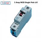 Powerpart 5 Amp MCB Single Pole L61 Caravan Motorhome Electrics