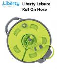 Liberty Leisure Roll On Flat Blue Food Grade Hose Reel 15M + Fittings