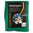Blackspur Tarpaulin 4 x 6ft (1.2 x 1.8m) Green Groundsheet