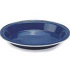 Highlander Blue Deluxe Enamel Plate With Stainless Steel Rim 25cm