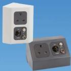 C-Line 2 Way Angled Socket Housing Dark Grey BCA