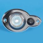 12V Switched Halogen 10W Elliptic Spotlight Chrome PO772