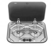 Smev PI8002 Caravan Motorhome Boat Two Burner Gas LPG Hob