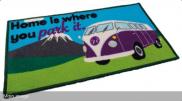 Quest Washable Home Is Where You Park It (Camper Van) Mat C0050N